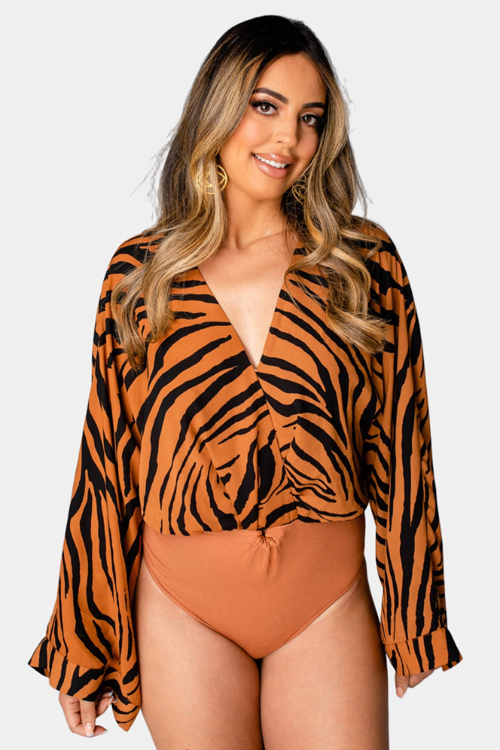 Buddy Love | Ariana Kimono Sleeve Bodysuit - Mowgli