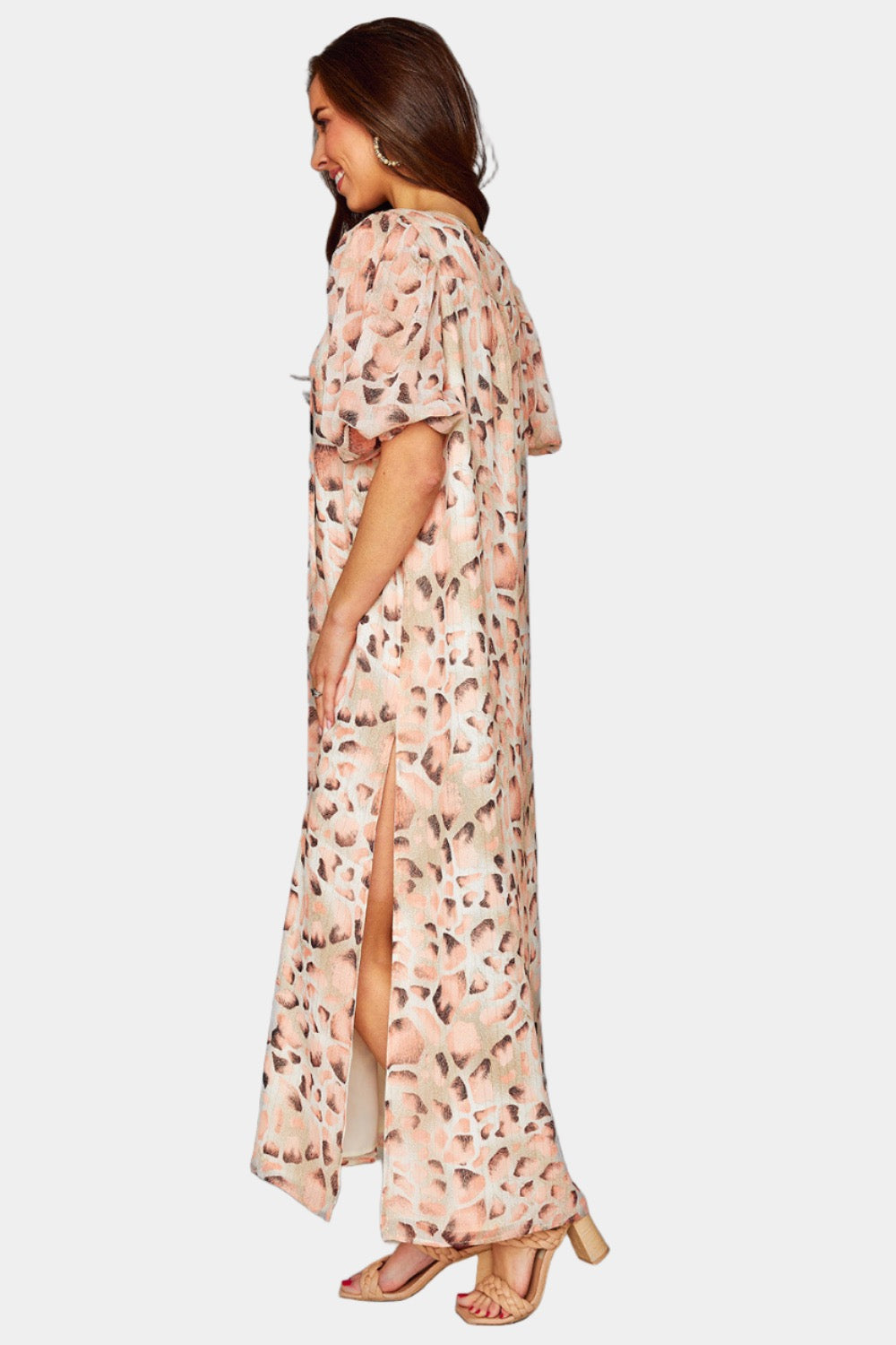 Pamela Caftan Maxi Dress - Shell