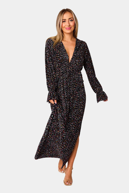 Buddy Love | Evie Long Sleeve Maxi Dress - Gemstone