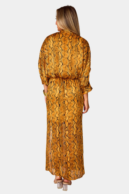 Buddy Love | Jude Long Sleeve Maxi Dress - Snake Charmer