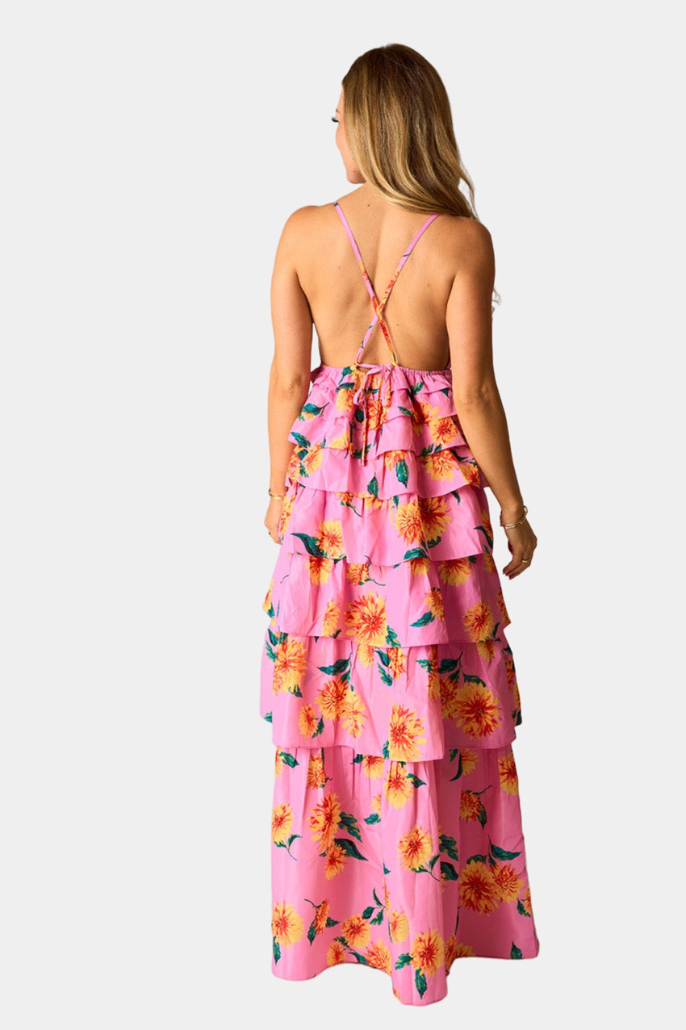 Callie Tiered Maxi Dress - Sunflower