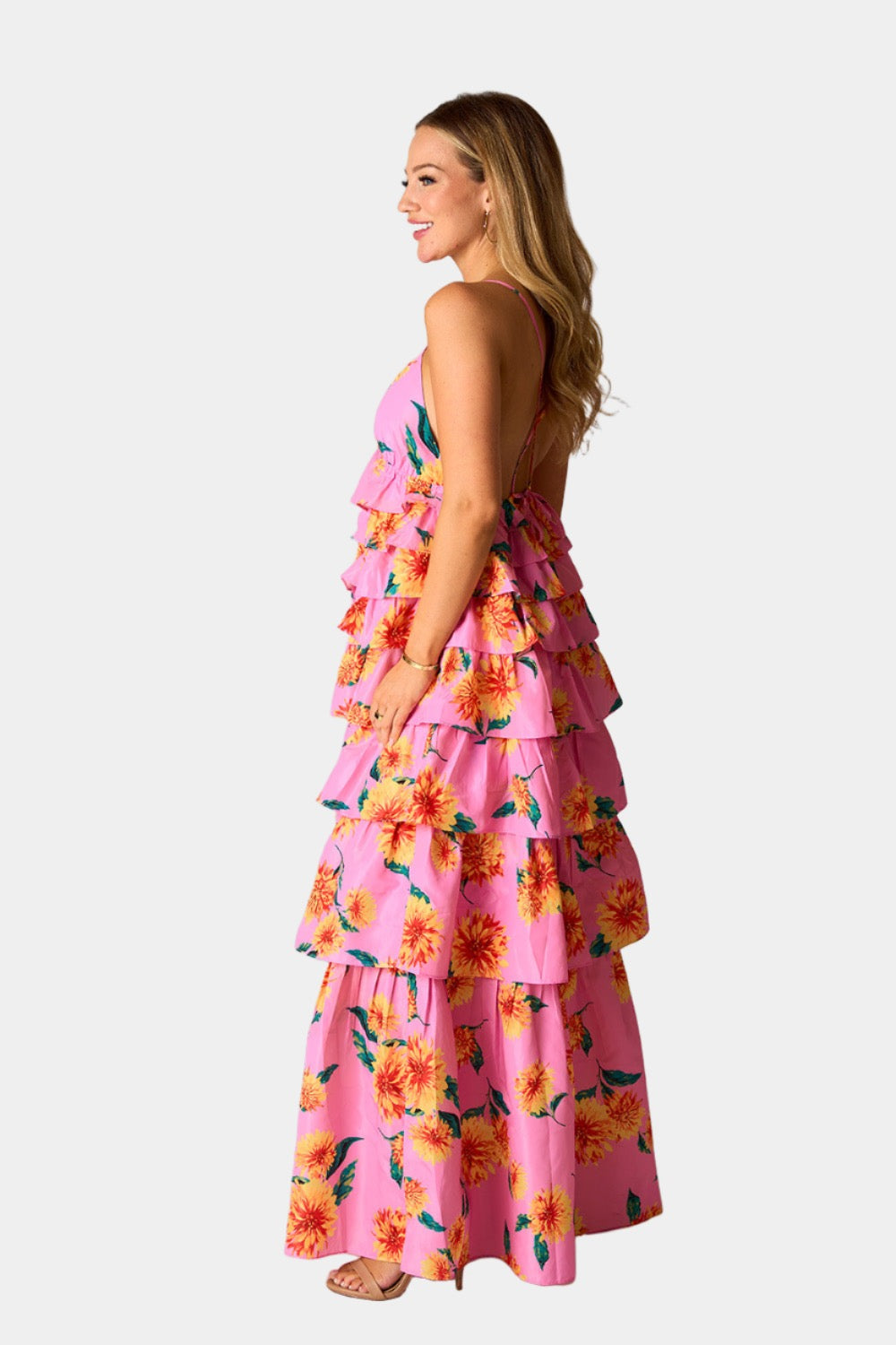 Callie Tiered Maxi Dress - Sunflower