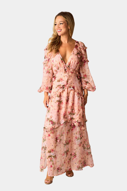 Pia Long Sleeve Maxi Dress - Spellbound