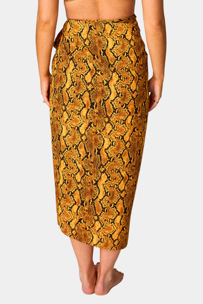 Neptune Cover Up Sarong Skirt - Snake Charmer