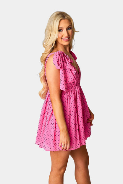 Melanie Tie-Shoulder Mini Dress - Minnie