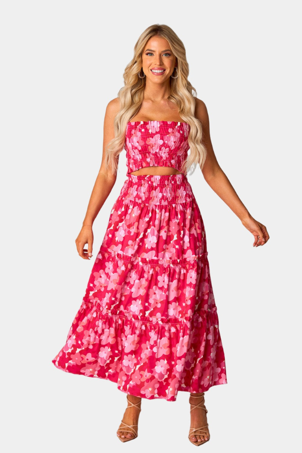 Tamra Smocked Two-Piece Set - Posies