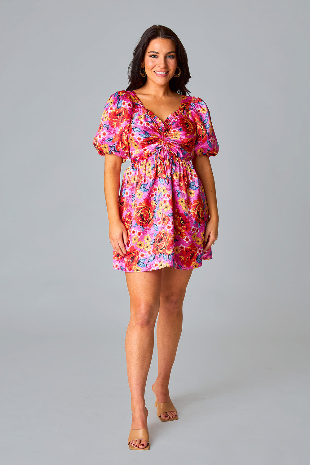 Hannah Elastic Waist Mini Dress - Daisy Days