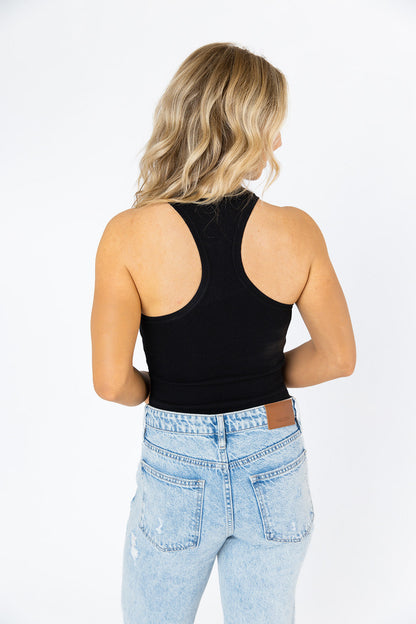 Jada Racerback Bodysuit - Black