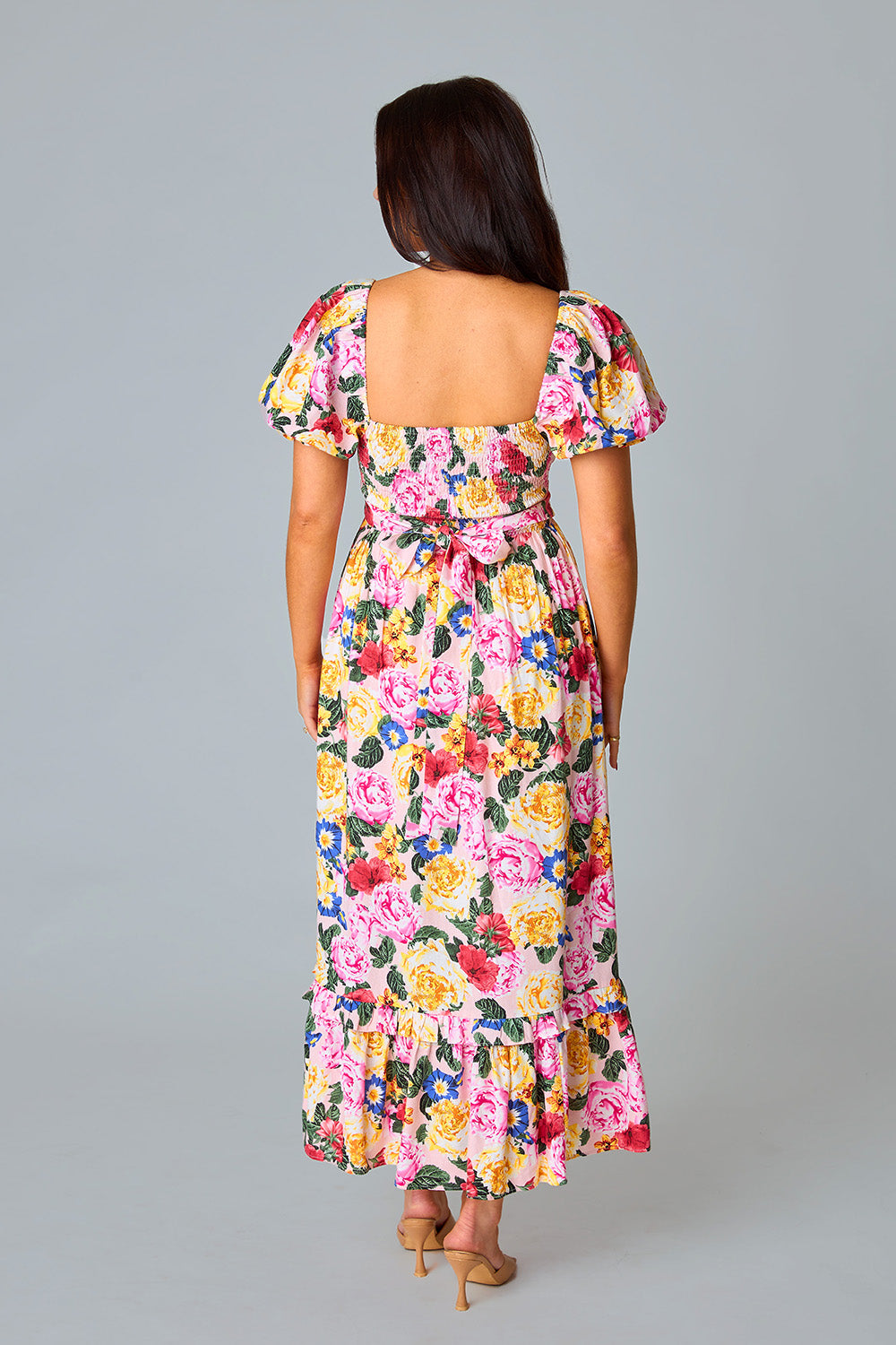 Ross Cut Out Midi Dress - Monet