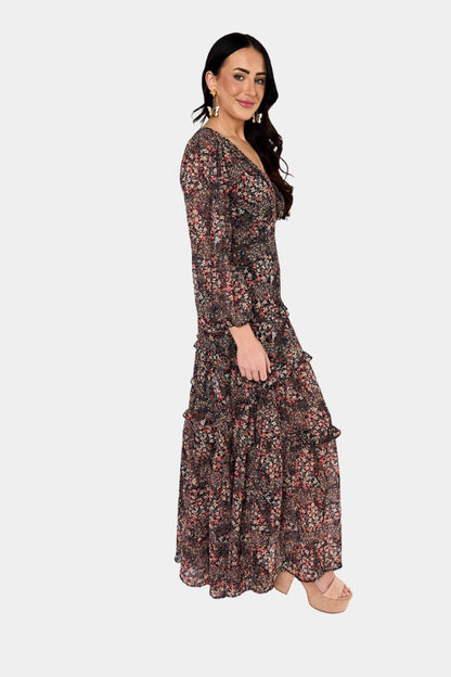 Zodiak Long Sleeve Maxi Dress - Siren