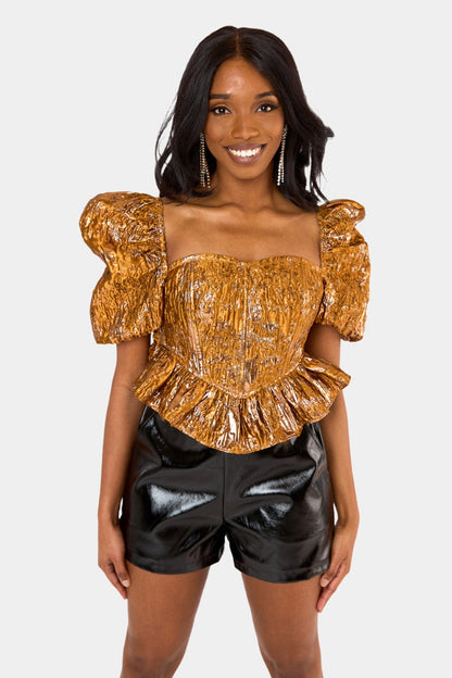 Chloe Bustier Top - Bronze