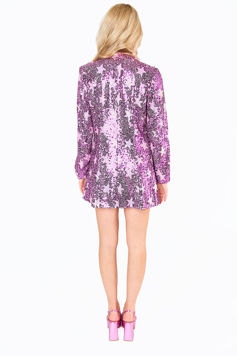 Riley Sequin Blazer Dress - Hypnotic Stars