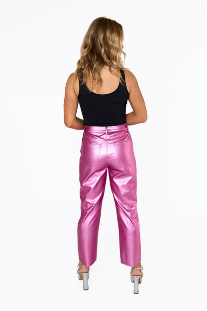 Shelby Straight Leg Pants - Magenta