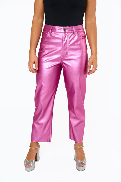 Shelby Straight Leg Pants - Magenta