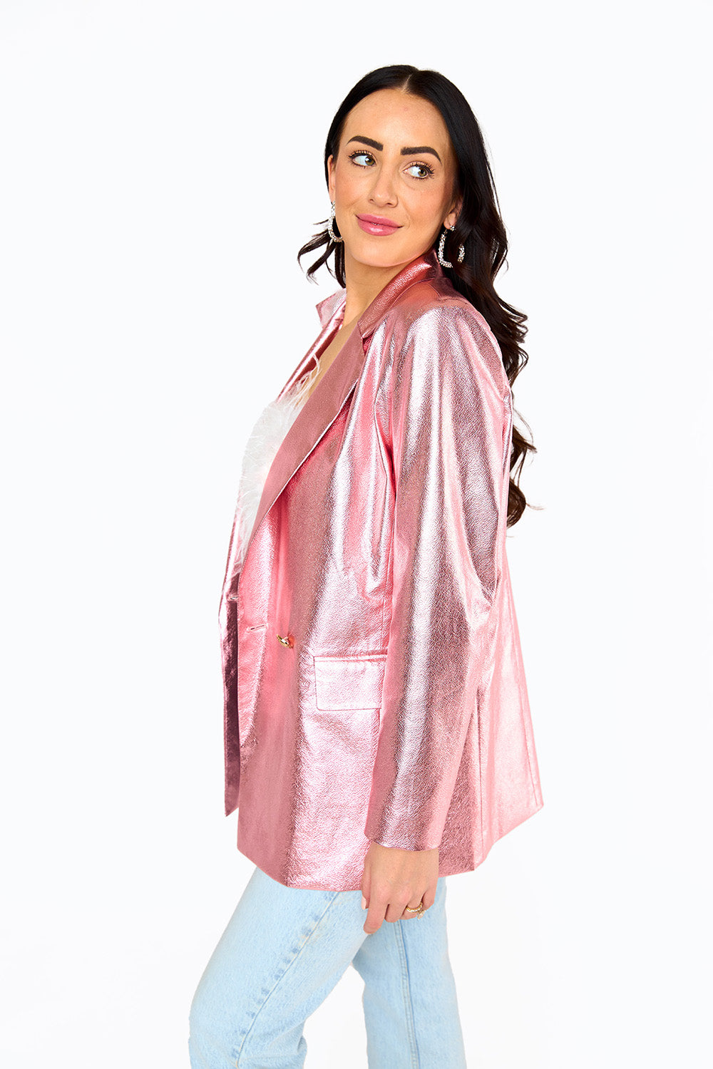 Avery Oversized Blazer - Begonia