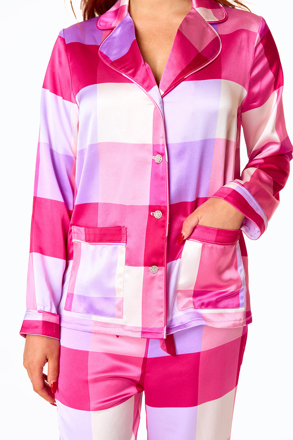 Ripley Pajama Set - Pink Plaid