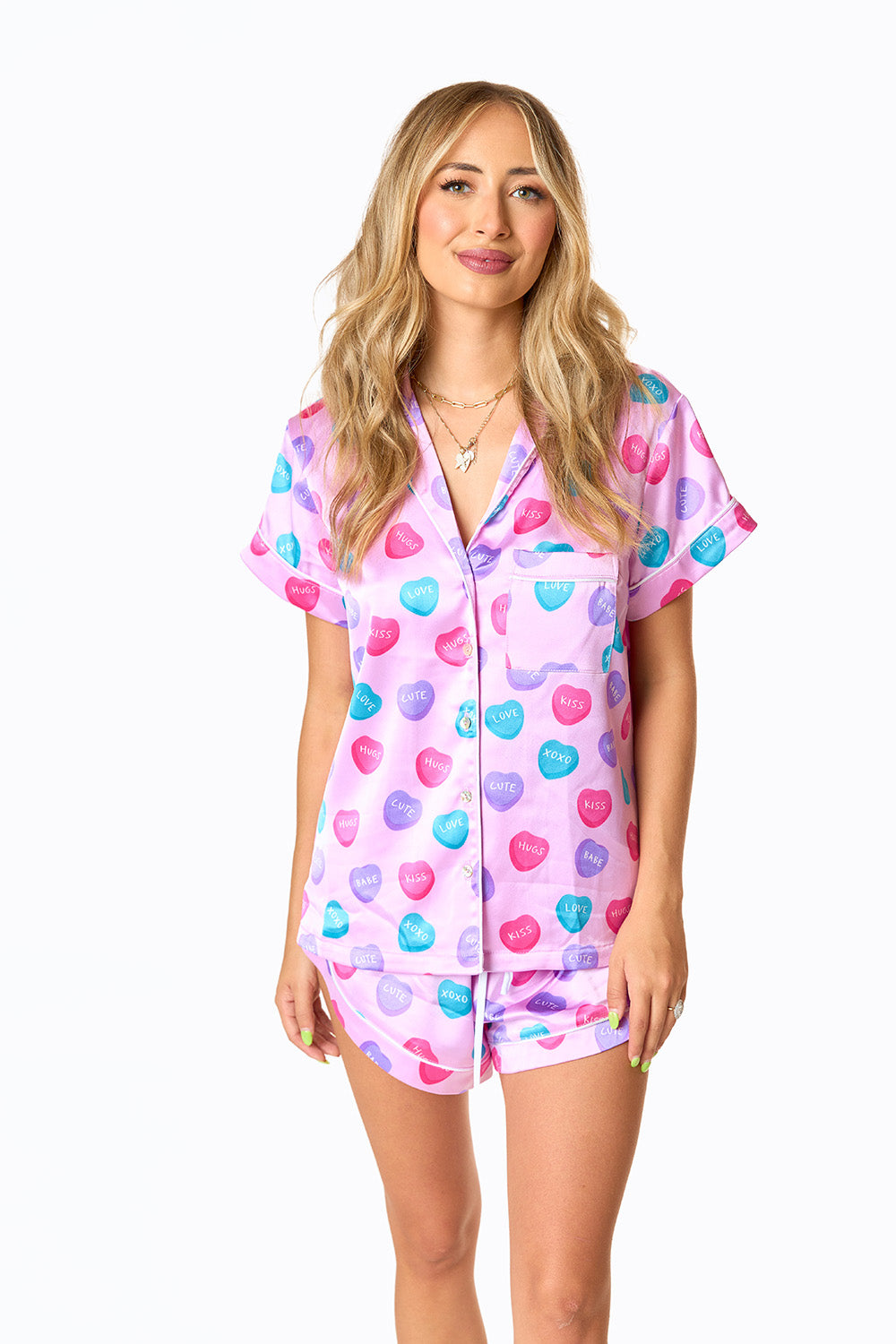 Aurora Pajama Set - Sweet Hearts