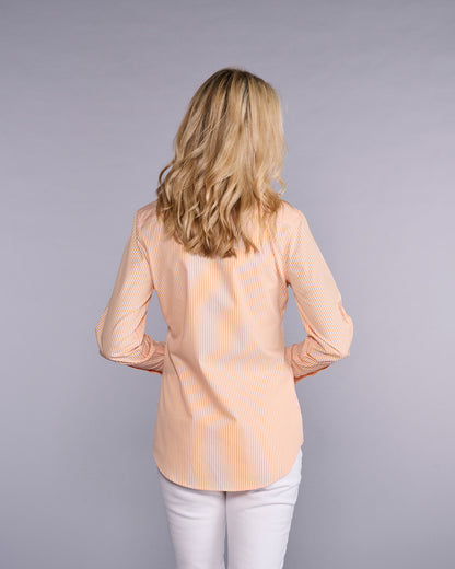Papaya Stripe Top