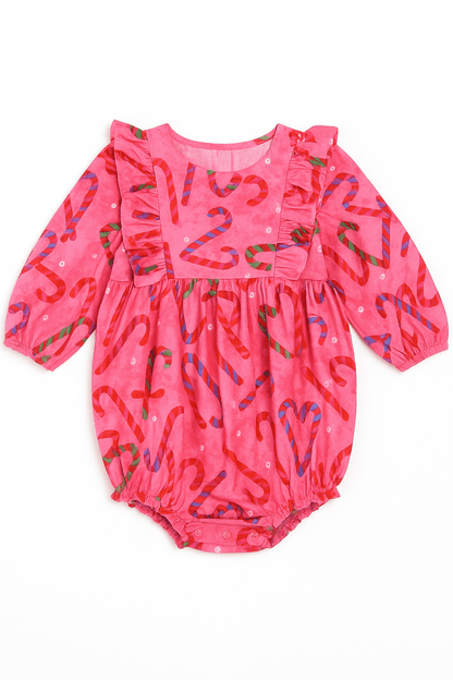 Longlseeve Kelly Candy Cane Bubble