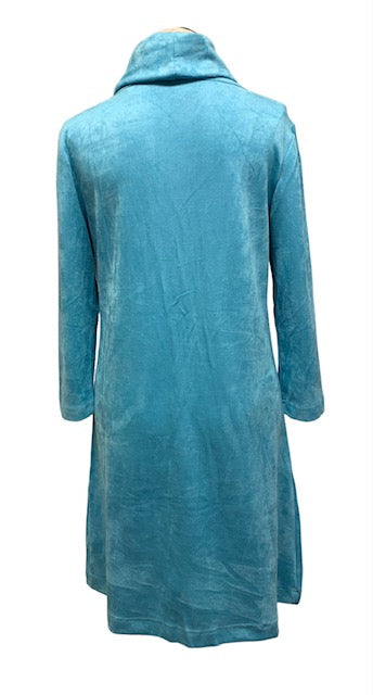 Cloister Collection | Cowl Neck Dress Blue