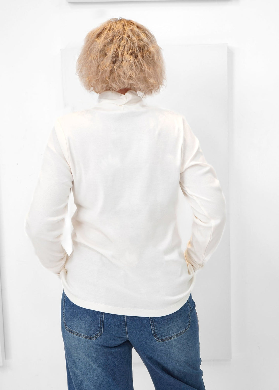 Habitat | Cozy Rib Solid Ruched Turtleneck