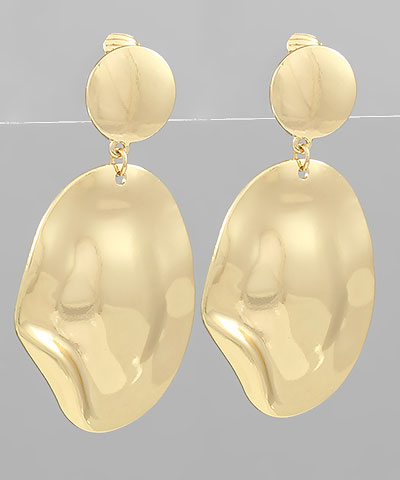 Cloister Collective | Wave Oval Dangle Earrings