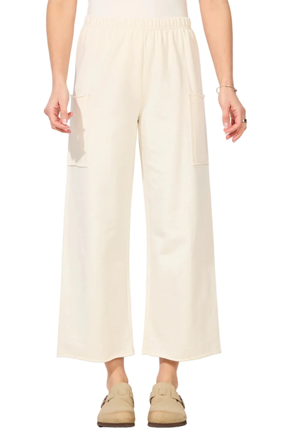 Women’s ESCAPE BY HABITAT OCEAN FRONT TERRY POCKET FLOOD PANT - 60126