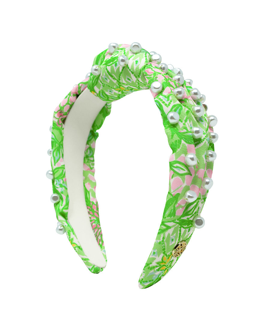 Lilly Pulitzer | Embellished Slim Knot Headband - Lime Feeling Good