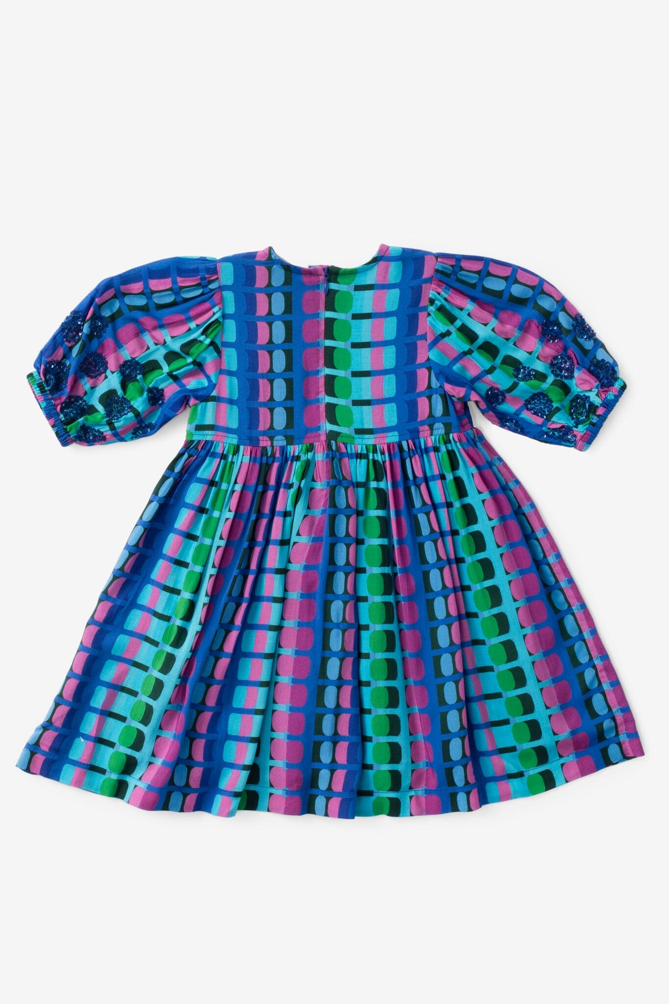 Briton Court | Girls Eva Dress - Jade Geo
