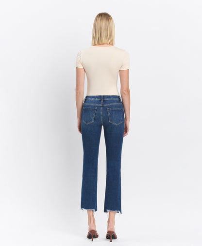 Flying Monkey | High Rise Crop Slim Straight Jeans