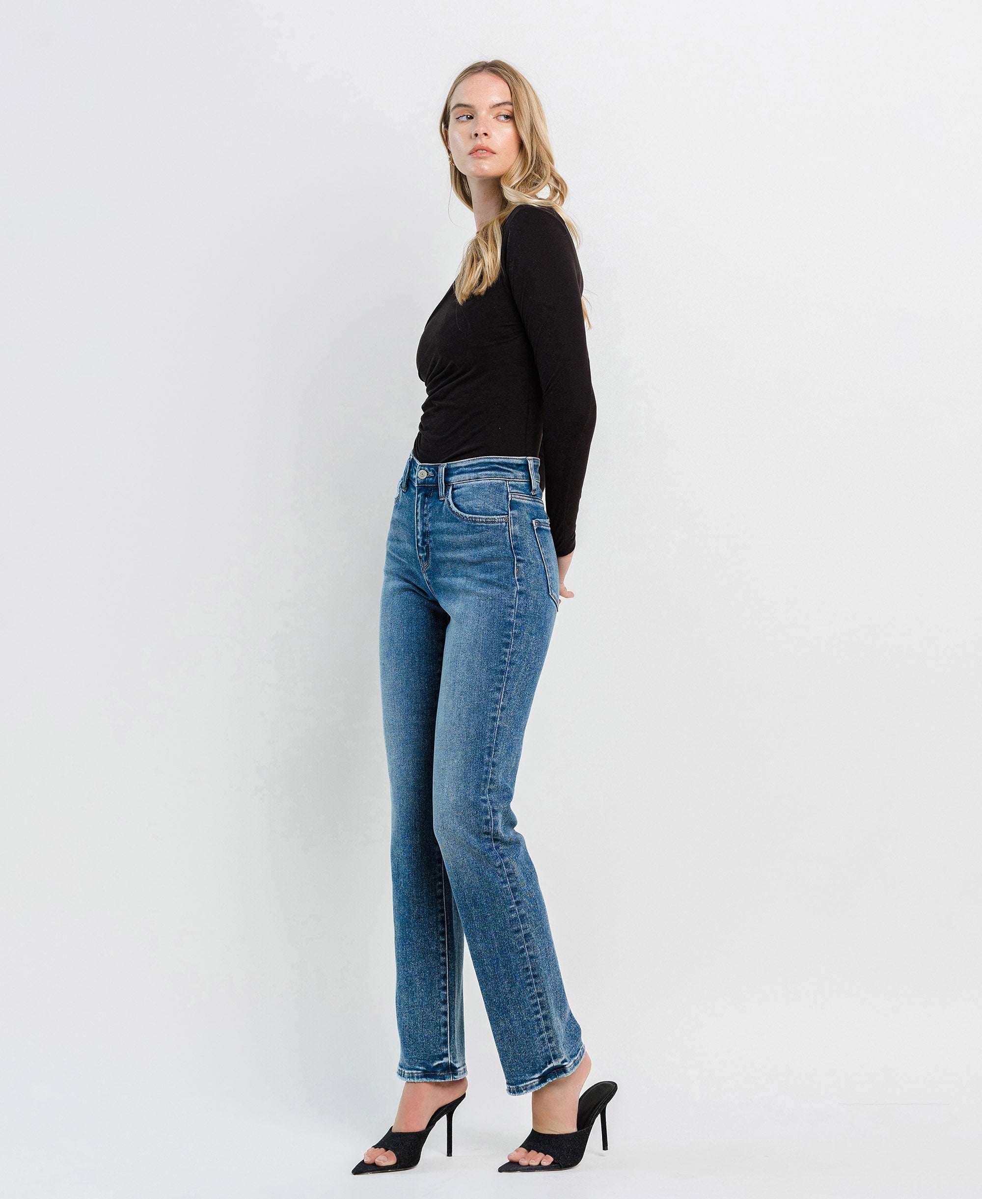 Flying Monkey | High Rise Straight Jeans