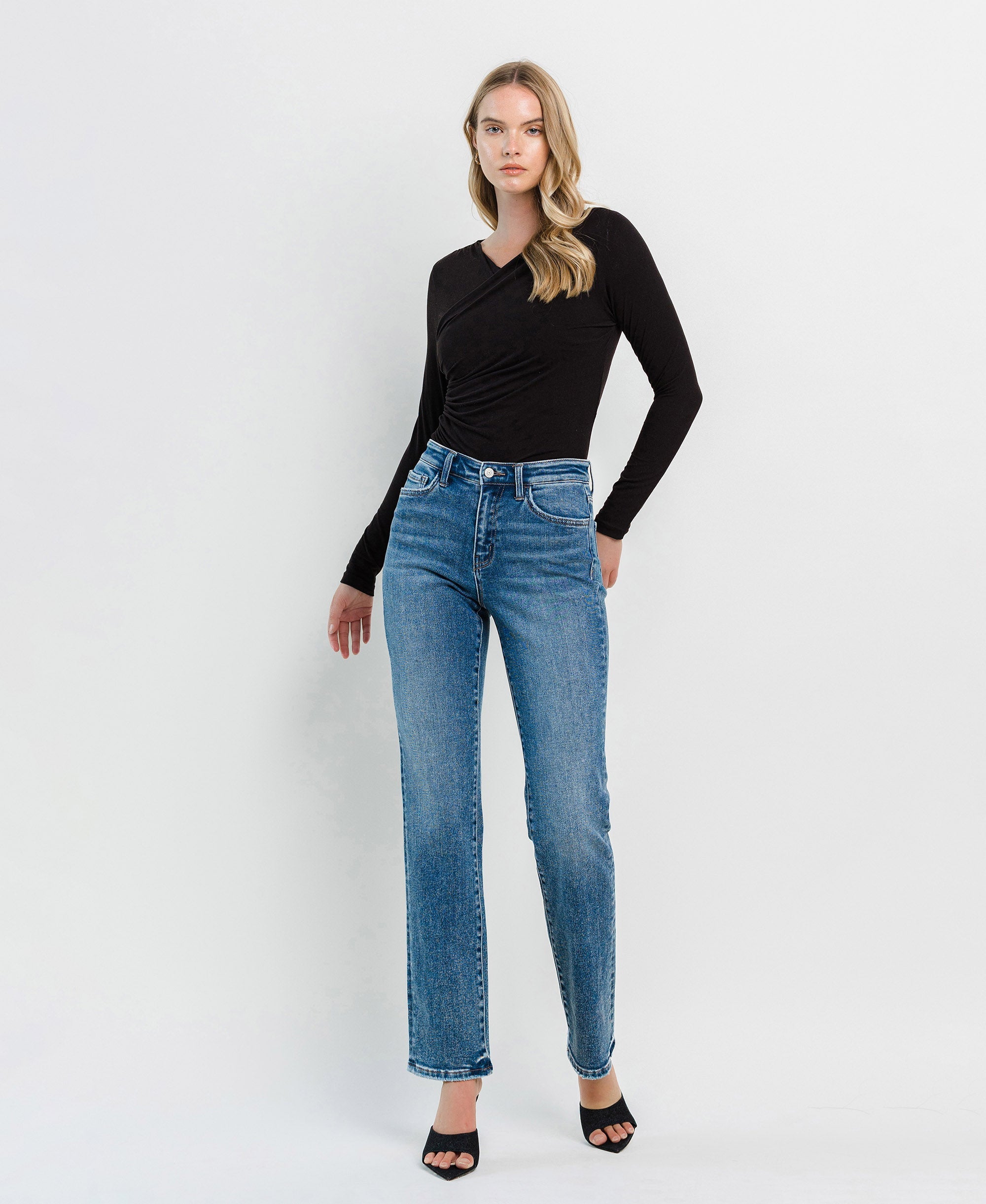 Flying Monkey | High Rise Straight Jeans