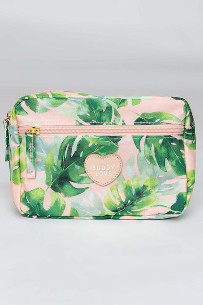 Buddy Love | Floral Cosmetic Bag - Palm