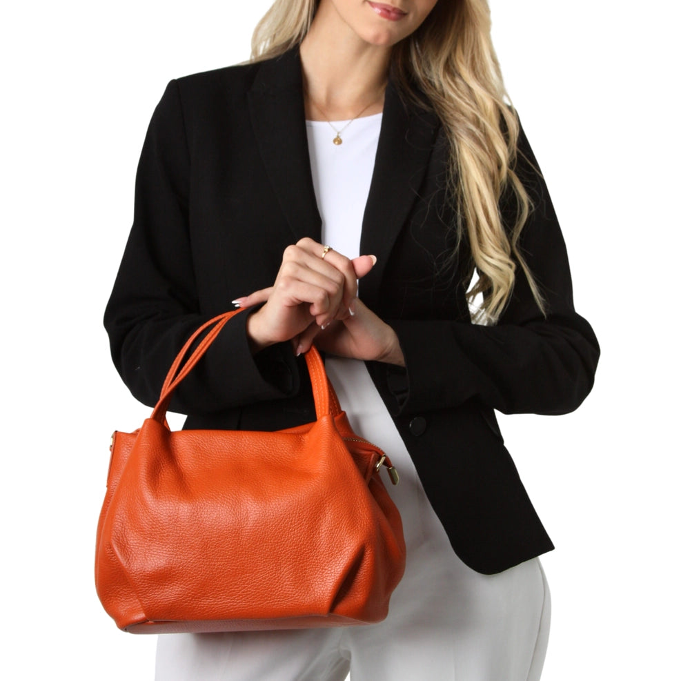 German Fuentes | Genuine Italian Leather Top Handle Bag