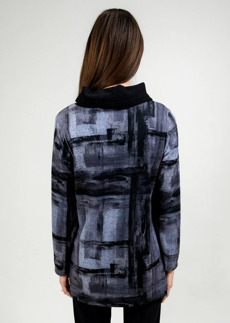 Trisha Tyler | Brushed Contrast Long Sleeve Top