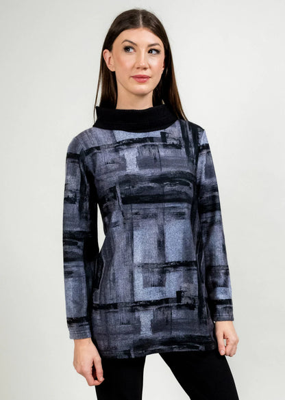 Trisha Tyler | Brushed Contrast Long Sleeve Top