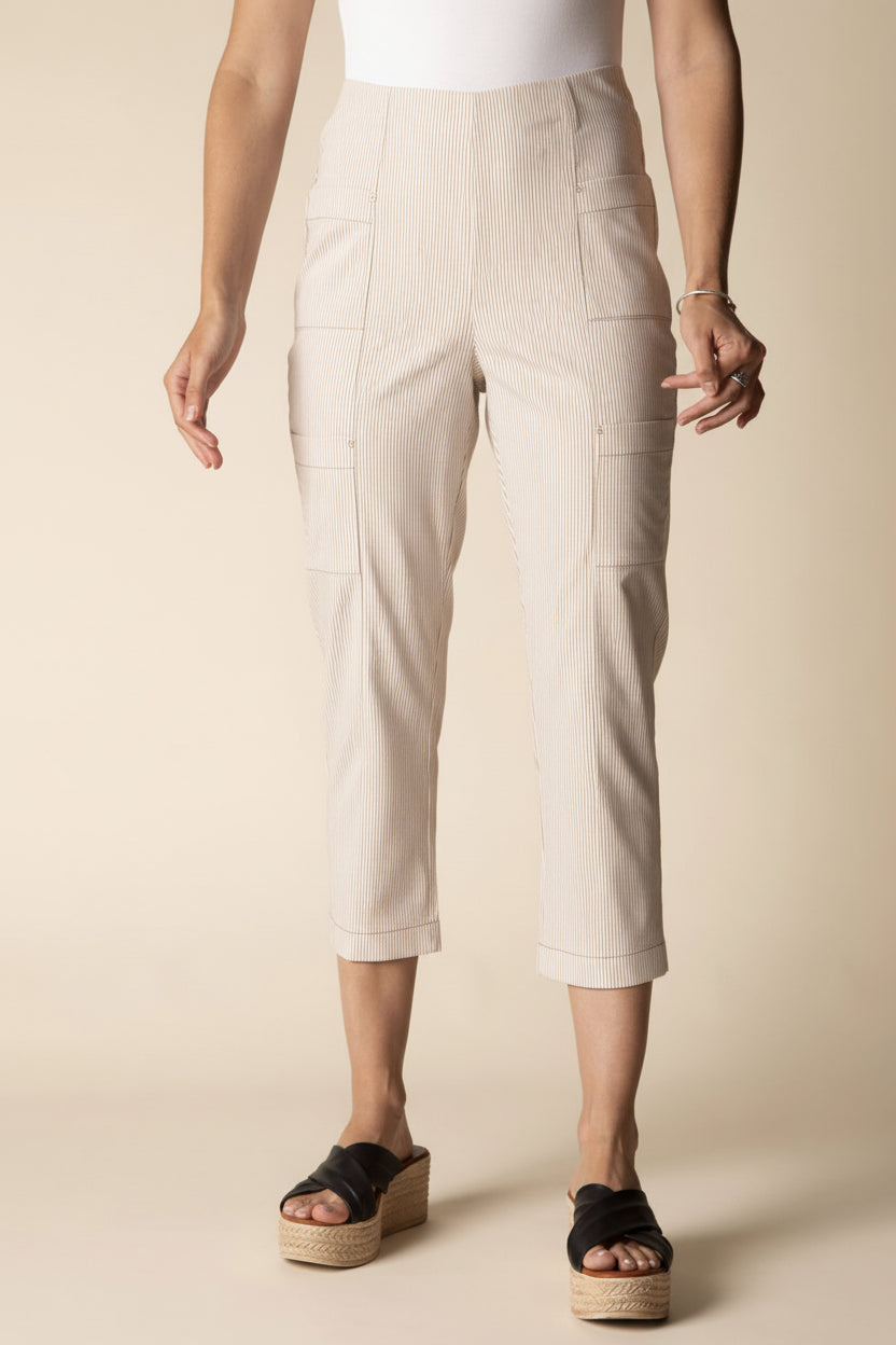 Habitat | Cool Tech Stripe Seaside Capri - Willow