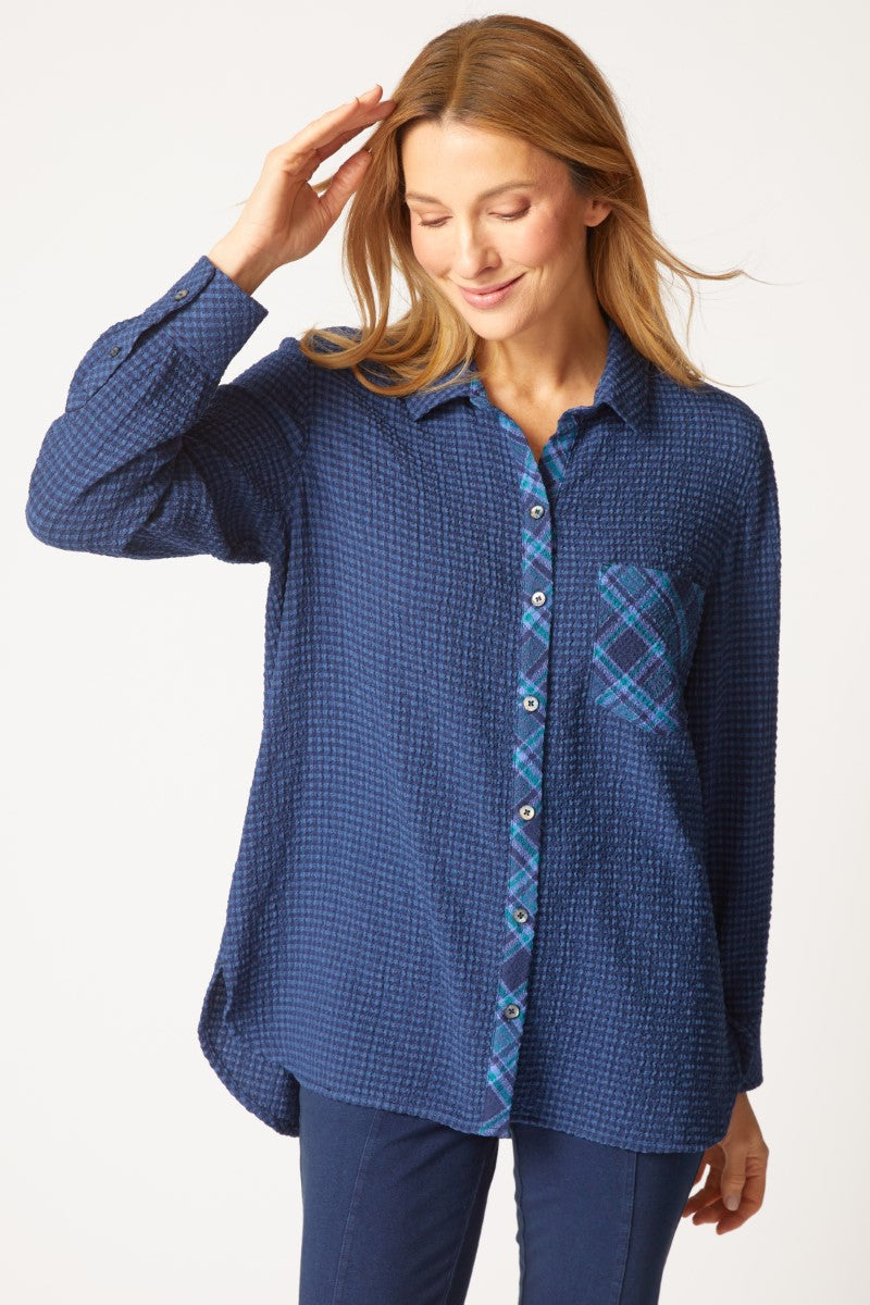 Habitat | Girl Gone Plaid Boyfriend Pocket Shirt