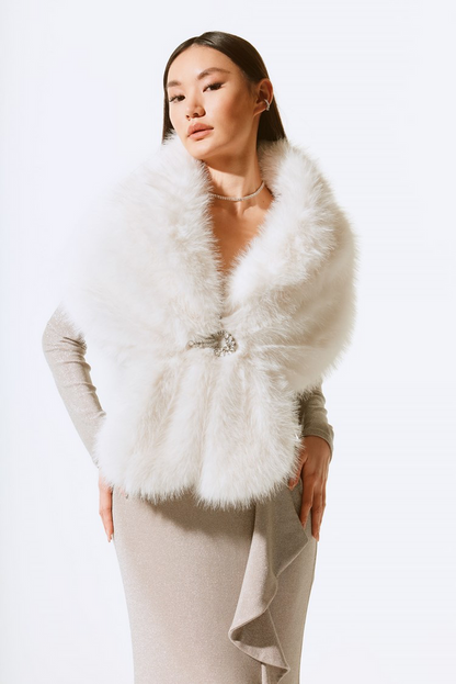 Joseph Ribkoff | Faux Fur Wrap