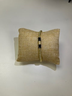 Cloister Collection | Black Bar Bracelet