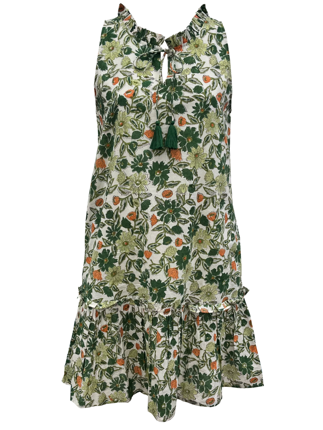 Soleil De Mer | Ella Mini Dress -white Green