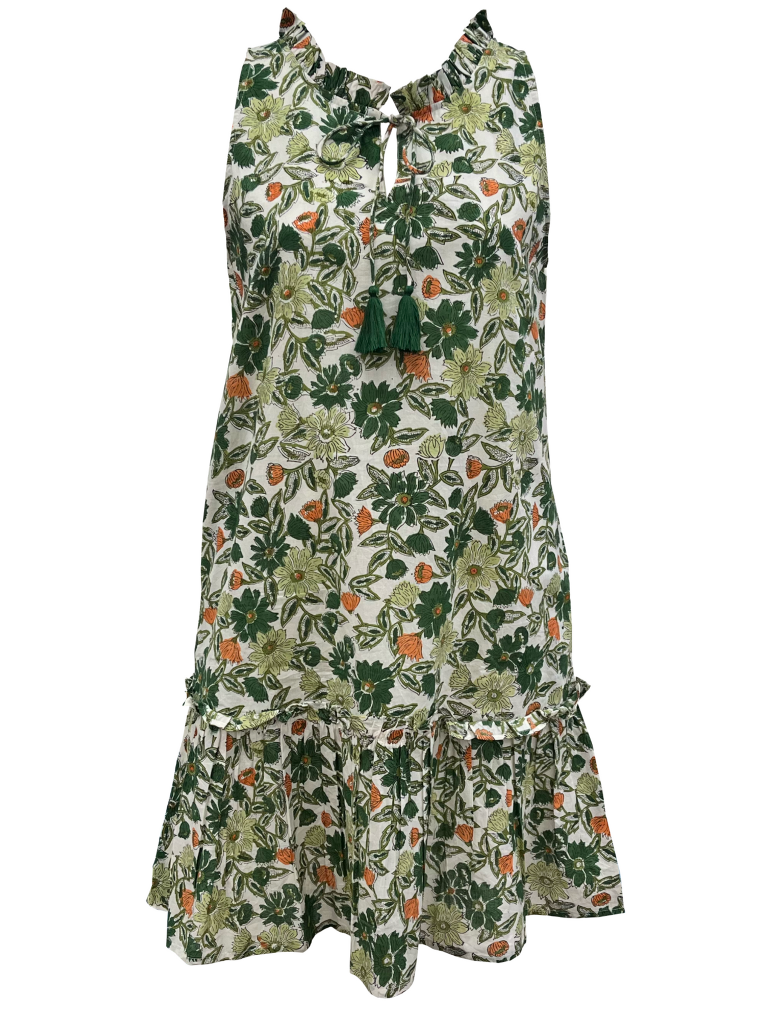 Soleil De Mer | Ella Mini Dress -white Green