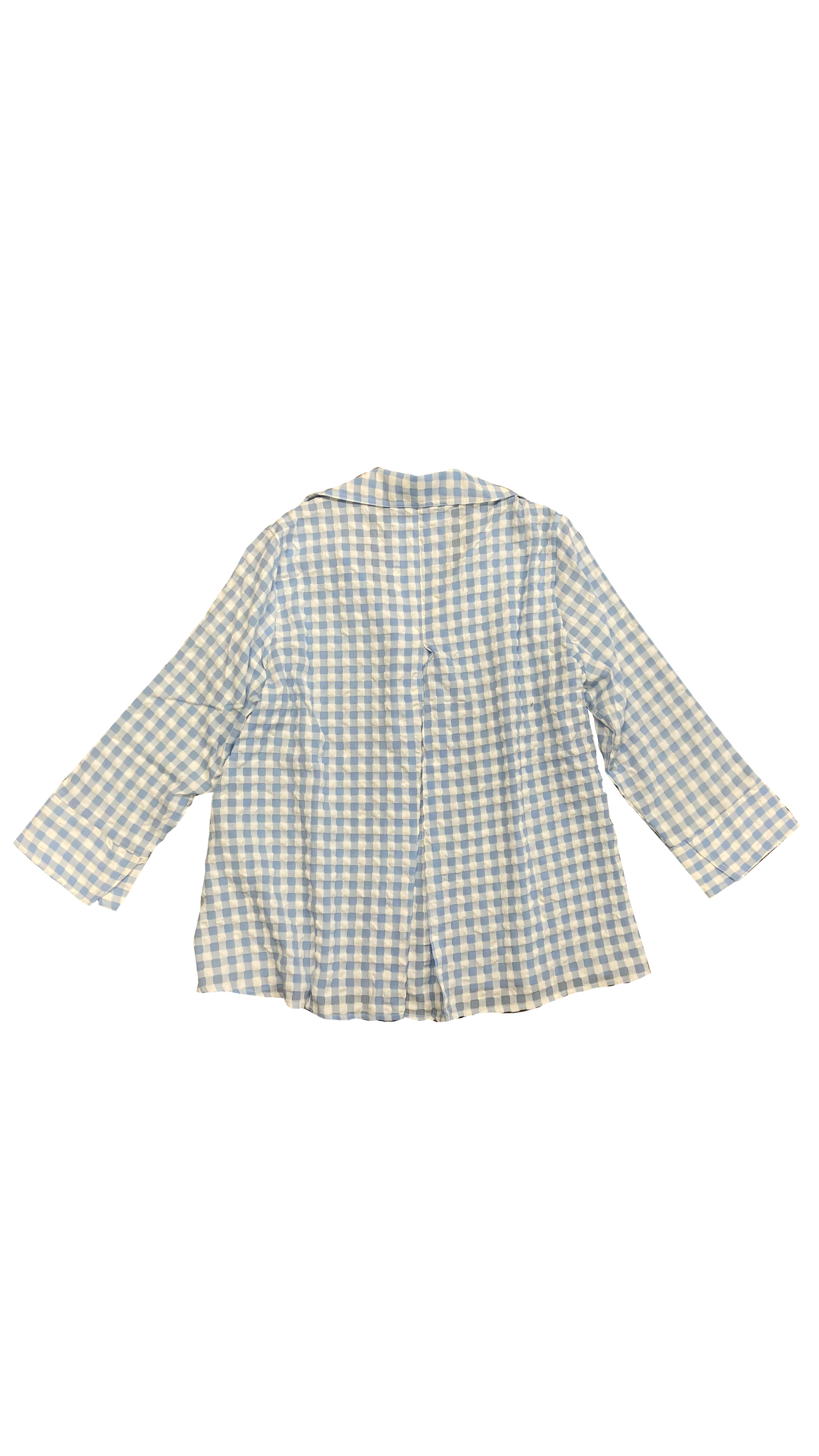 Boho Chic | Blue Check Top