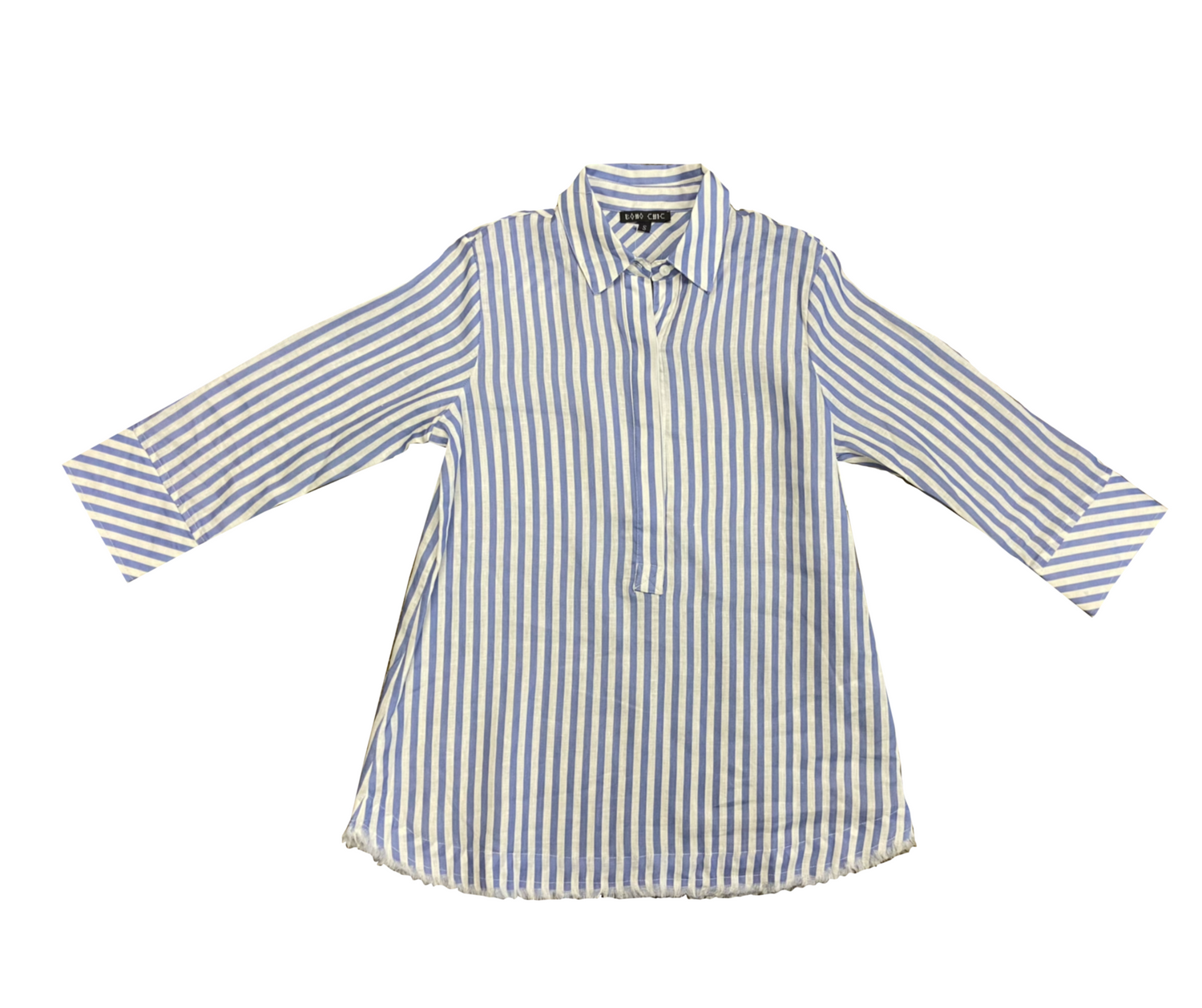 Boho Chic | Blue Stripe Top