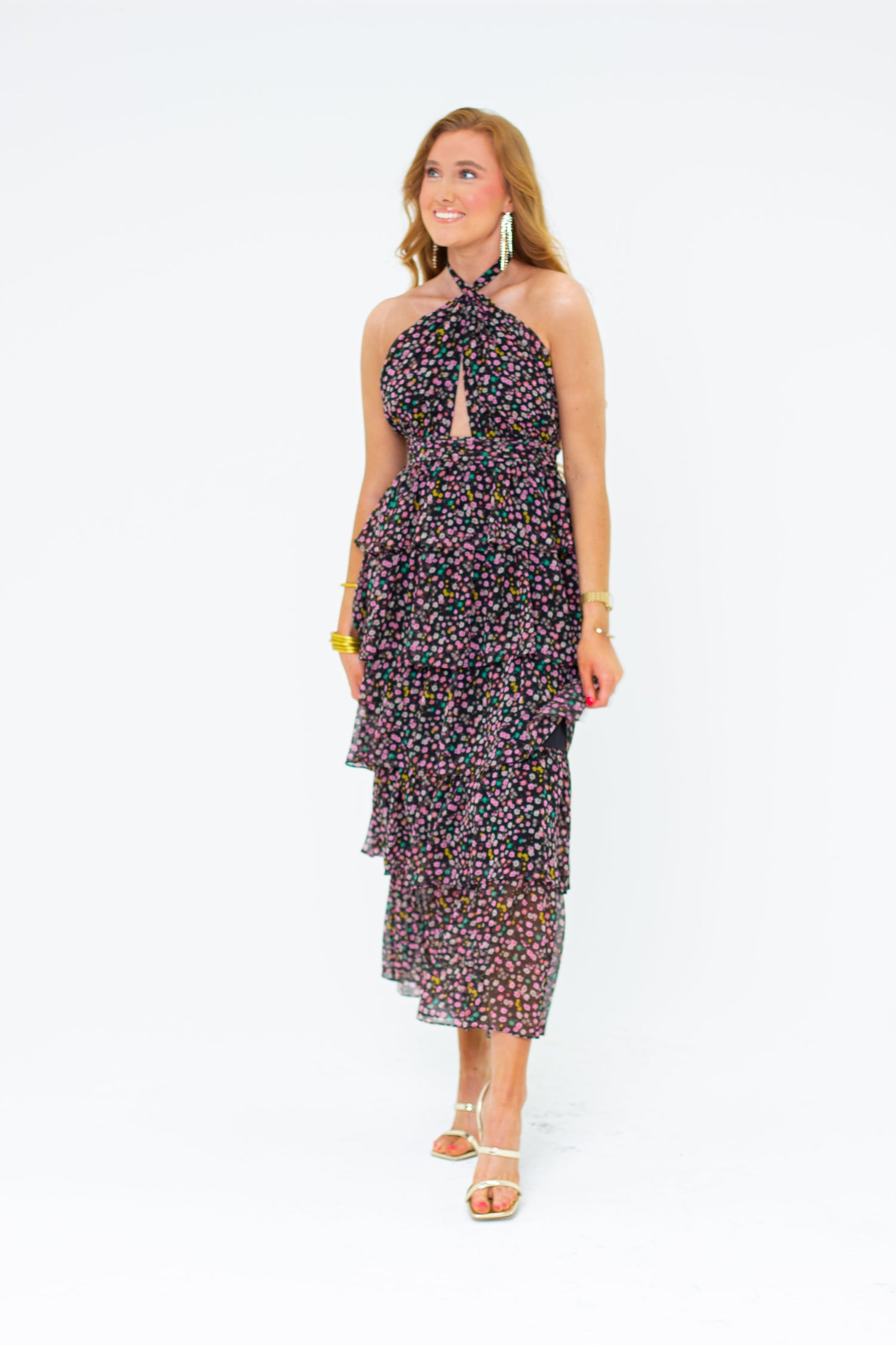 Talia Halter Long Dress - Surreal