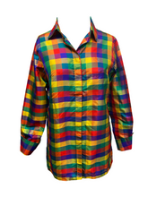 Load image into Gallery viewer, Cloister Collection | Karen Blouse Silk Check Green
