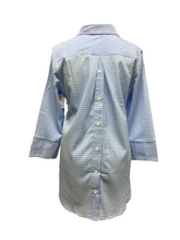 Load image into Gallery viewer, Cloister Collection | Button Back Seersucker Top light blue
