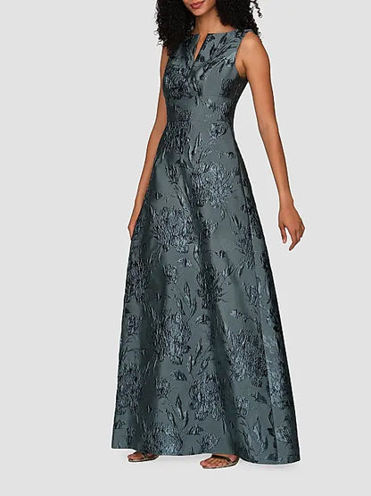 Kay Unger Guilietta Gown - 55115200 Slate Blue 