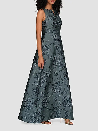 Kay Unger Guilietta Gown - 55115200 Slate Blue 