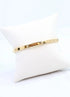 Gold bracelet with small diamonds Kerry Cz Clover Bracelet Gold